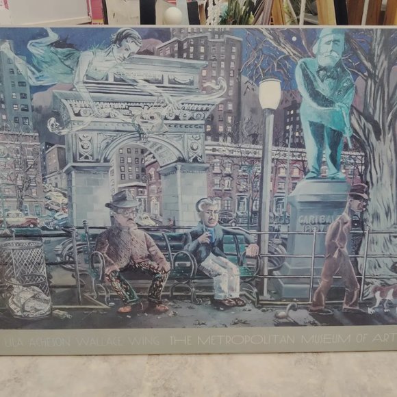 Vintage Red Grooms' Chance encounter at 3am ©1987 poster - Picture 5 of 8